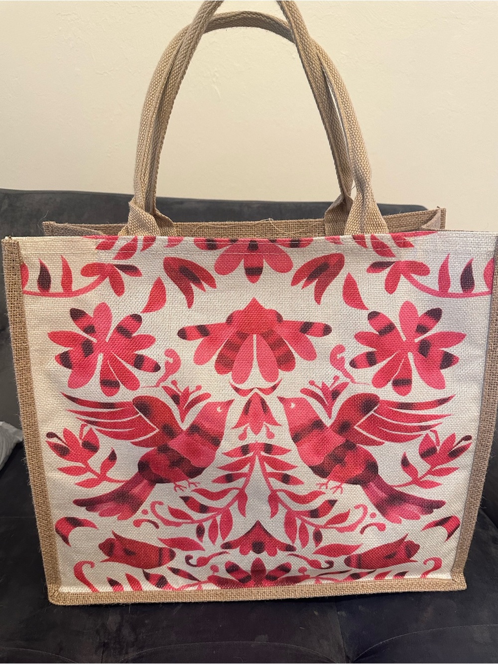 Mexican canvas tote bag